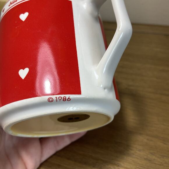 Vintage VTG 1986 Musical Stoneware Melody Mug SWEETHEART Coffee Tea Best Wishes - Picture 7 of 16